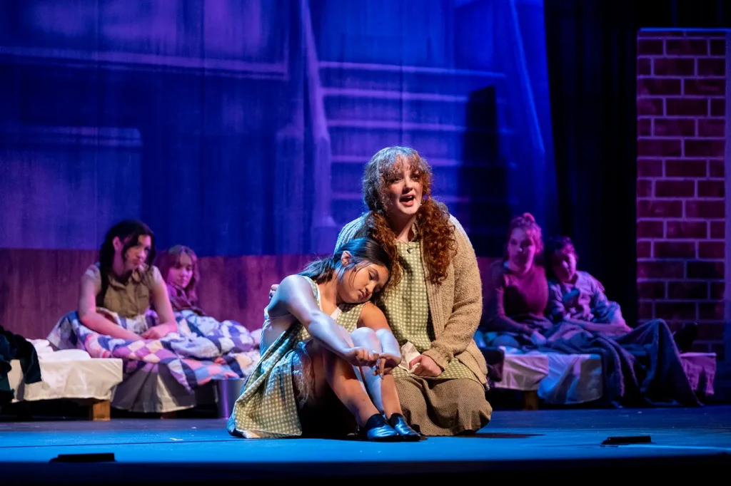 Youth from ArtsView Children's Theatre perform "Annie" during ArtsView's 2025 24-Hour Musical.